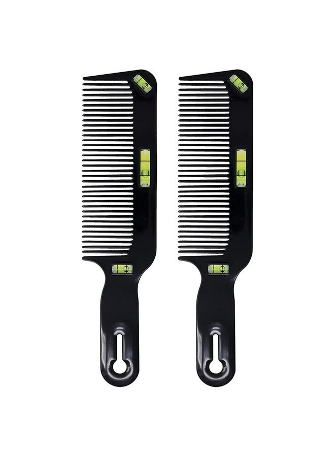 Styling Gear Styling Gear #312 Flat Top Clipper Blending Fade Combs With Levels Hair Cutting Barber Flattop Fading Thin Flexible For Women Men Black 2 Piece - Image 1