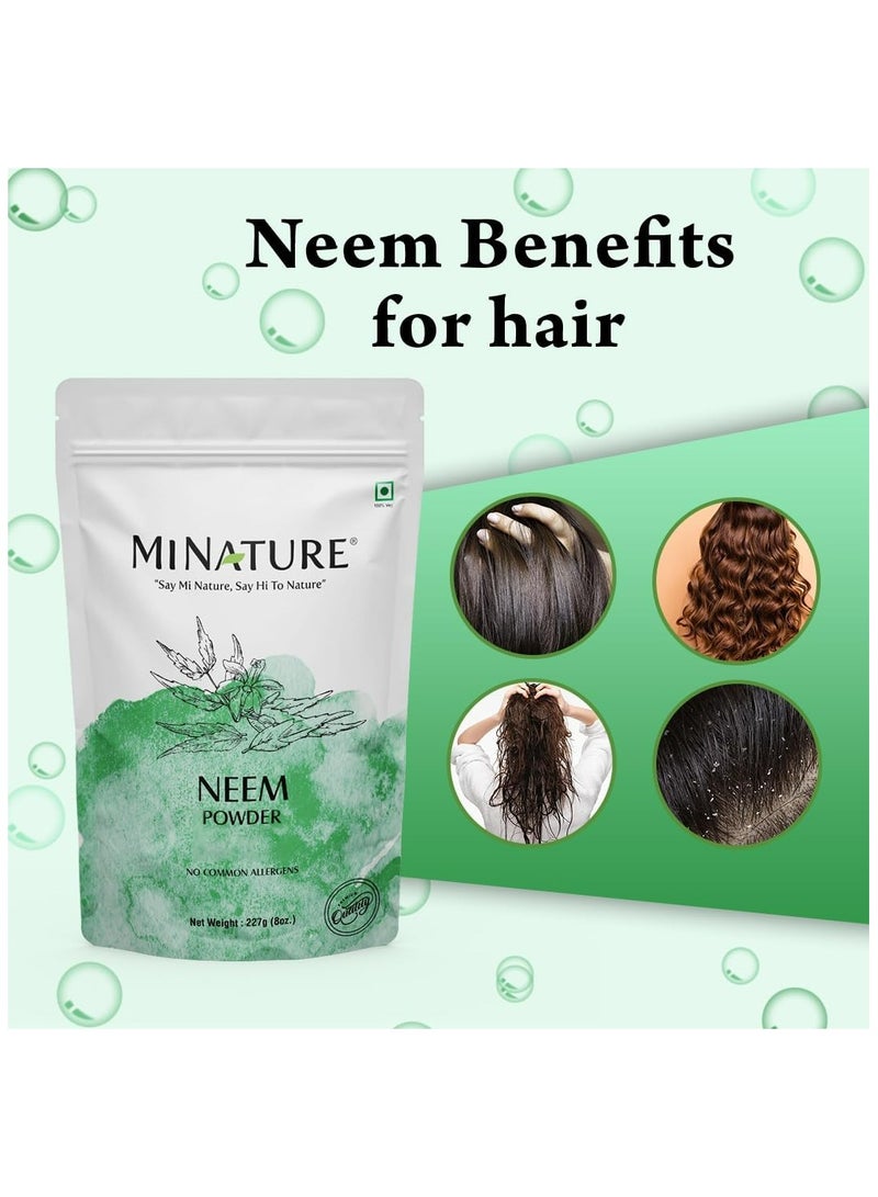 minature Natural Neem Powder (Azardirachta Indica) 227 Gram (0.5 lb) Non GMO supplements for glowing skin, hair, nails, supports digestion, anti-oxidant, supports... - Image 4