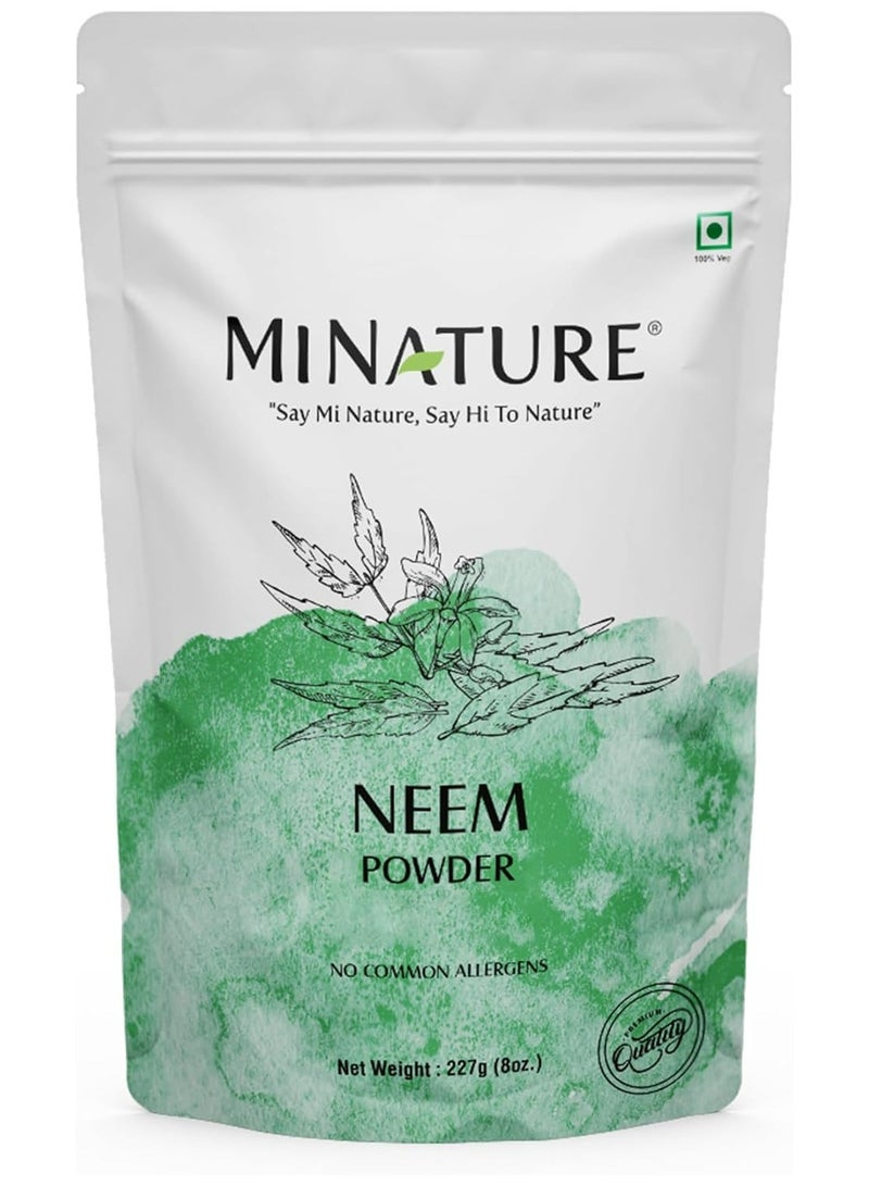 minature Natural Neem Powder (Azardirachta Indica) 227 Gram (0.5 lb) Non GMO supplements for glowing skin, hair, nails, supports digestion, anti-oxidant, supports... - Image 1