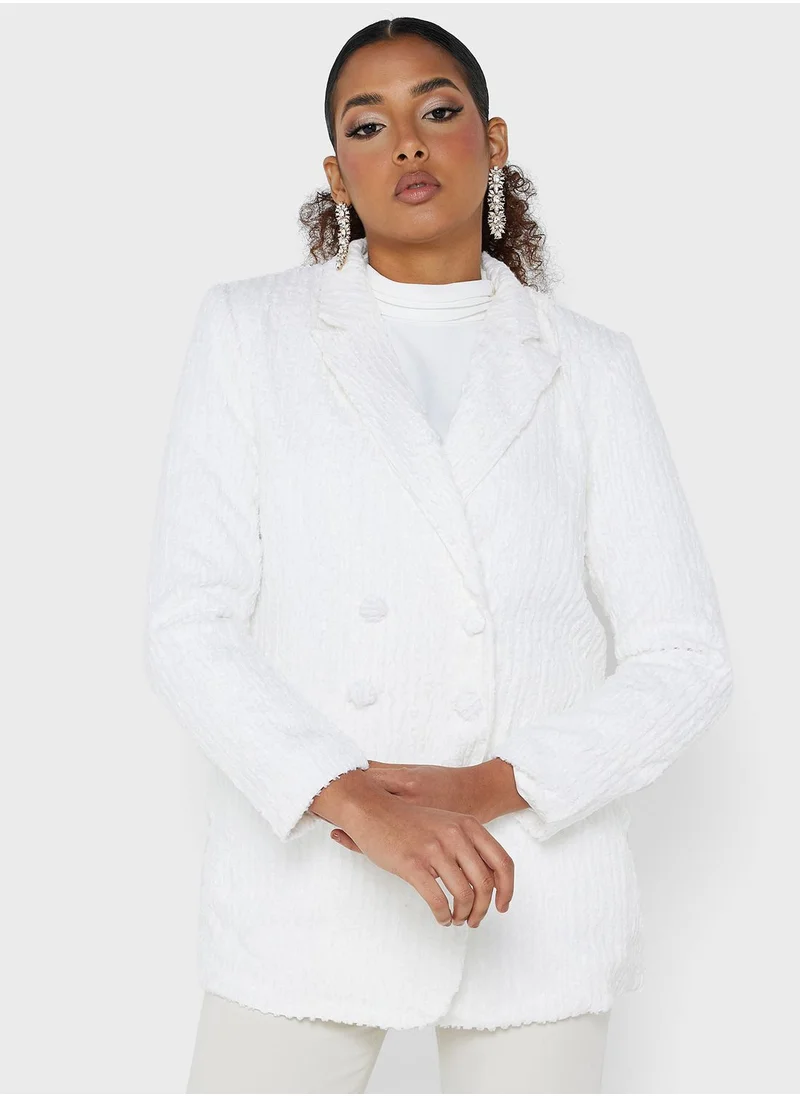 Montania Ribbed Knitted Blazer