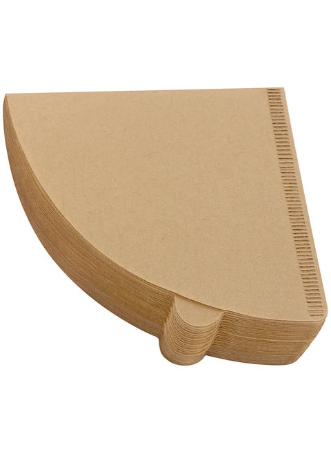 Natural Unbleached Coffee Filters, Size 02, 100 Count – Cone Filters for 1-4 Cup Pour Over Coffee Makers & V60 Drippers