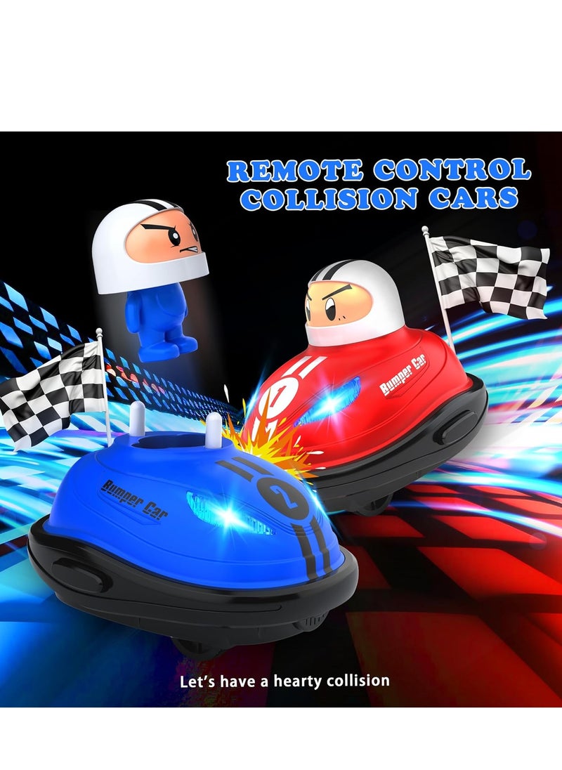 BlueFire Set of 2 RC Battle Bumper Cars for Kids – Remote Control Ejecting Stunt Cars with LED Lights, Sound & Pop-Up Driver – Electric RC Toy Cars for Boys & Girls Ages 3-6 – Durable, Easy-to-Use, Ready-to-Play  - Image 5