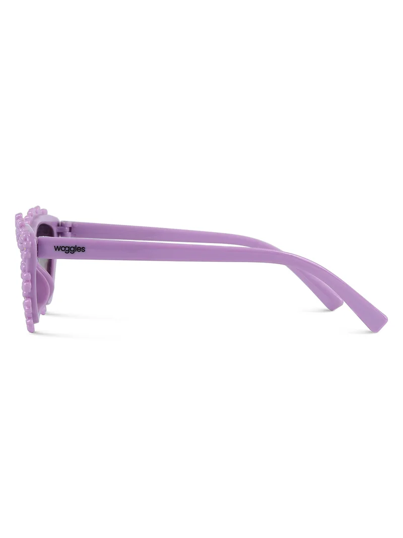 Woggles Stylish Purple Polarized Cateye Kids Sunglasses