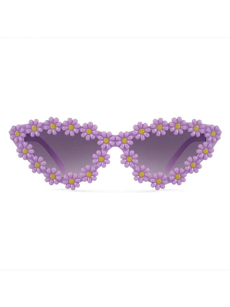 Woggles Stylish Purple Polarized Cateye Kids Sunglasses