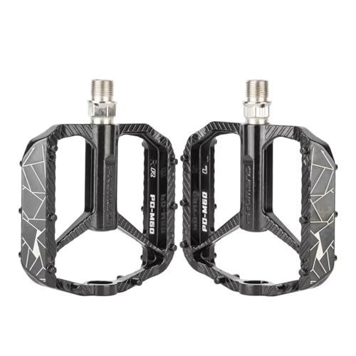 Yellowfin Ultralight Aluminium Alloy Mountain Bike Pedals with 3 Sealed Bearings, Anti-Slip Platform, Lightweight 157g MTB Bicycle Pedal Set, Durable Flat Pedals for MTB, Road, Hybrid & City Bikes-M60 - Image 1