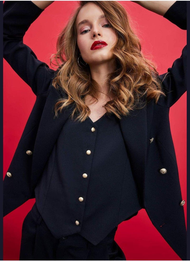 DeFacto Woman Oversıze Fıt Blazer  - Image 3