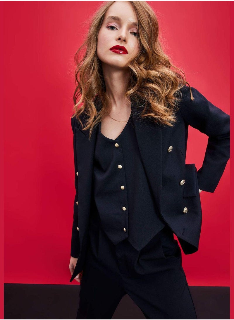 DeFacto Woman Oversıze Fıt Blazer  - Image 2