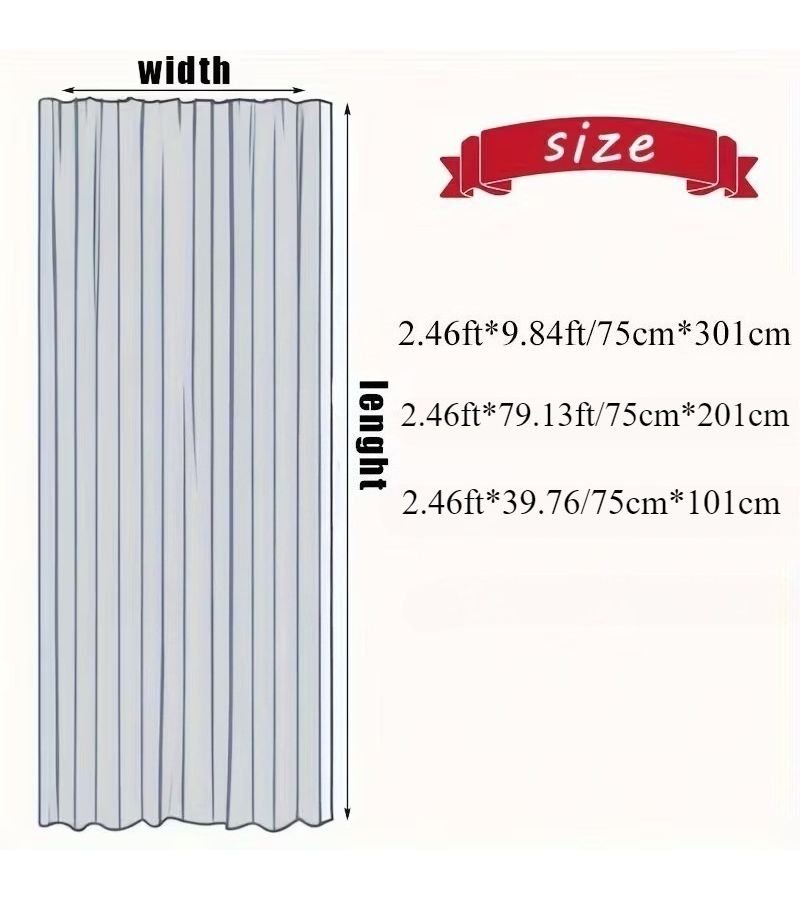 Pearl Gauze Curtain Gift Party Bag Mesh Wrap 3 Piece 101x75cm 39.76x29.5inch Wedding Decor Celebration New Year Photobooth Prop - Image 3