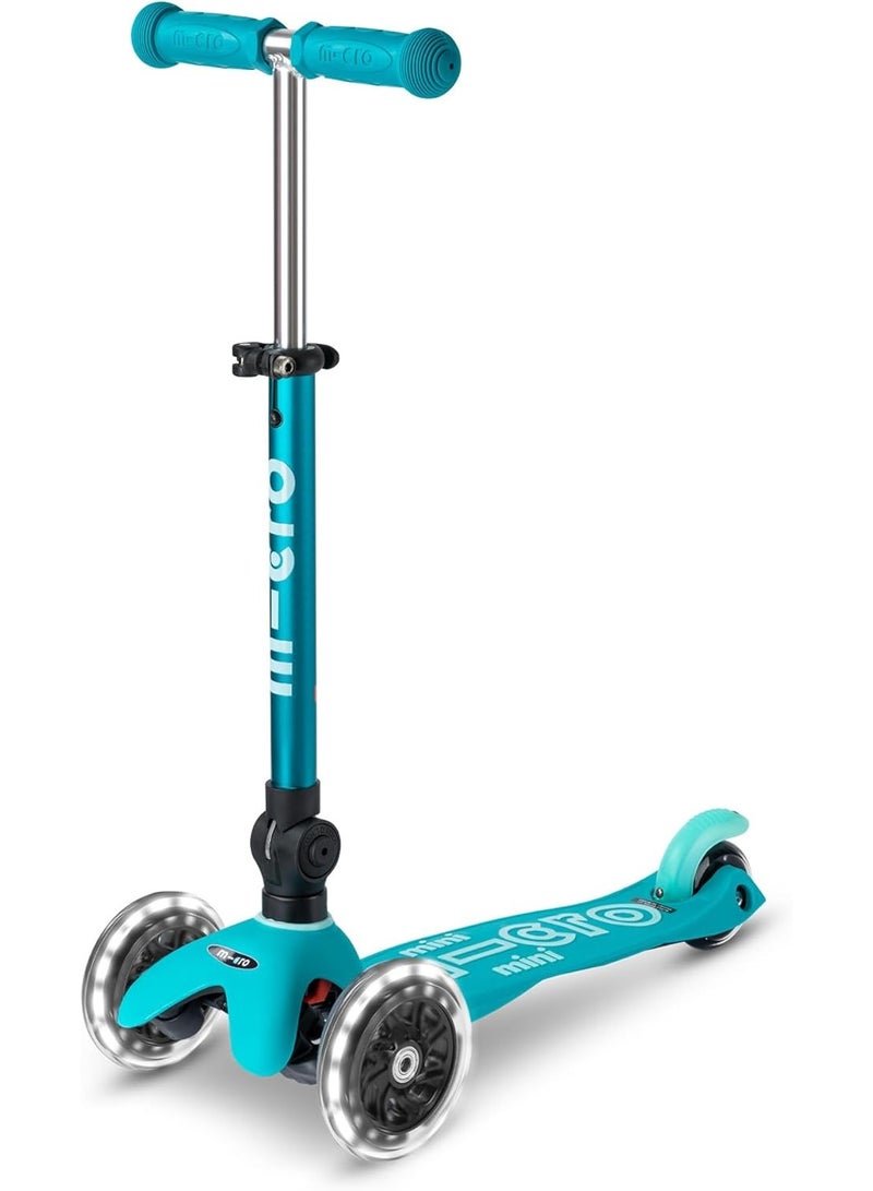 Micro Micro® | Mini Micro Deluxe LED Scooter 3 Wheels Kids | Foldable | Wheels with LED Lighting and ABEC9 Bearings | Height Adjustable Handlebars | Boys and Girls | 2-5 Years - Image 1