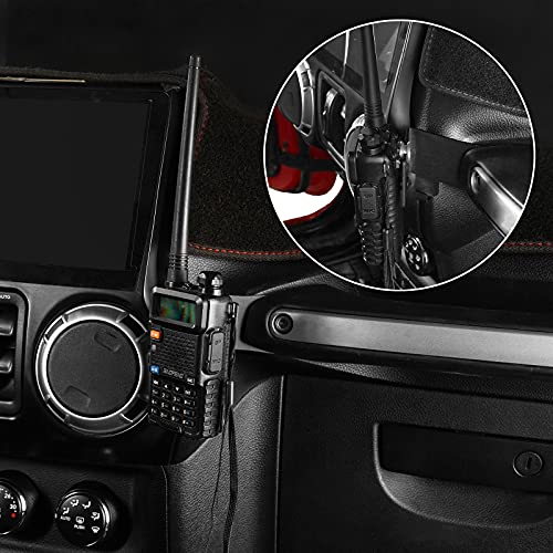 Hooke Road Wrangler Walkie Talkie Mount Bracket CB Radio Holder Compatible with Jeep JK Wrangler & Unlimited 11-18 - Image 3