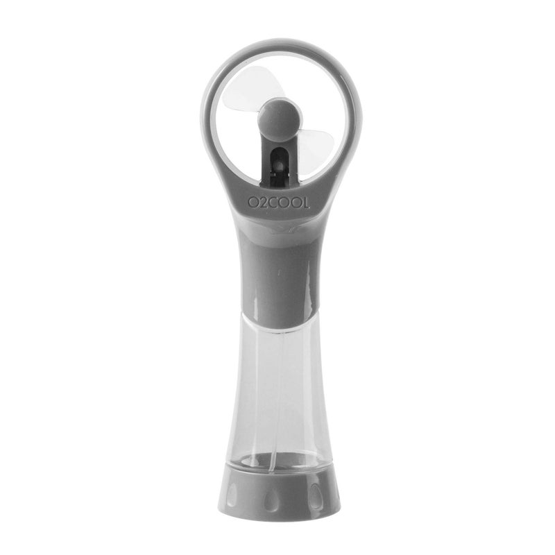 O2COOL 2 Pack Elite Battery Powered Handheld Water Misting Fans (Grey) - Image 2