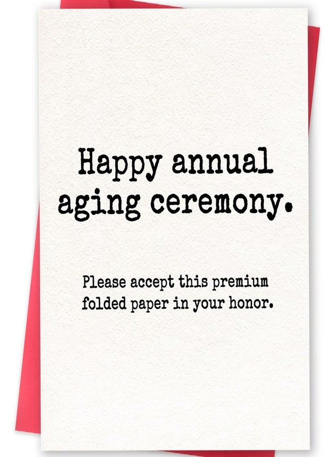 ICOOLYI Funny Sarcastic Birthday Card for Men and Women｜Minimalist Dry Humor Greeting Card for Friends, Coworkers, or Loved Ones - Image 1