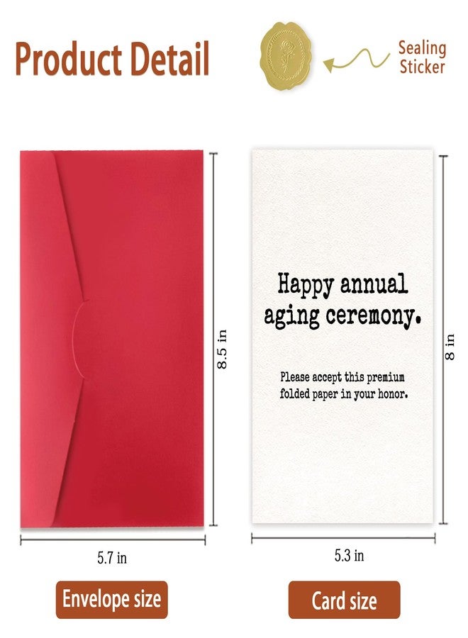 ICOOLYI Funny Sarcastic Birthday Card for Men and Women｜Minimalist Dry Humor Greeting Card for Friends, Coworkers, or Loved Ones - Image 2