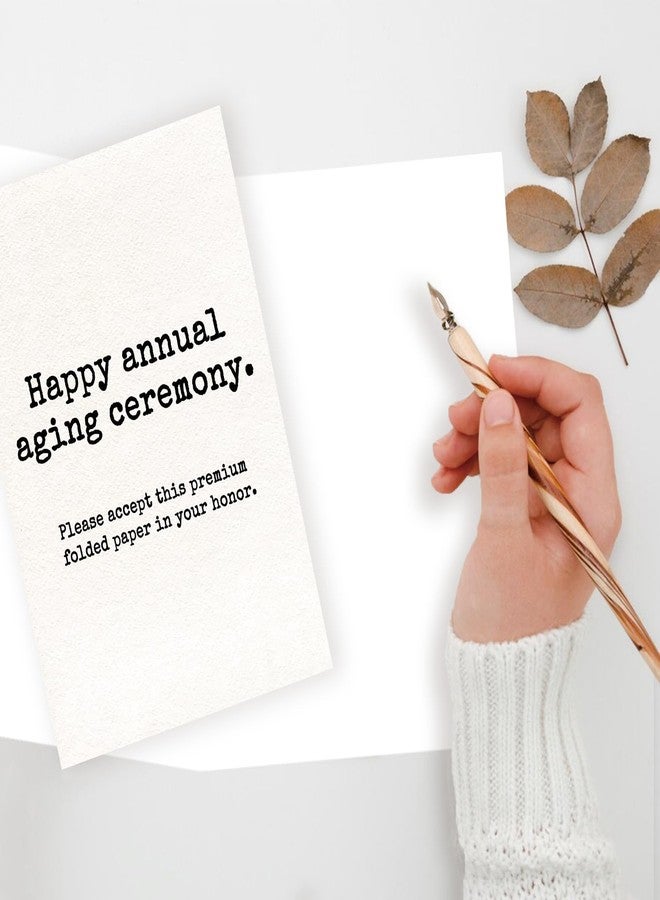 ICOOLYI Funny Sarcastic Birthday Card for Men and Women｜Minimalist Dry Humor Greeting Card for Friends, Coworkers, or Loved Ones - Image 3