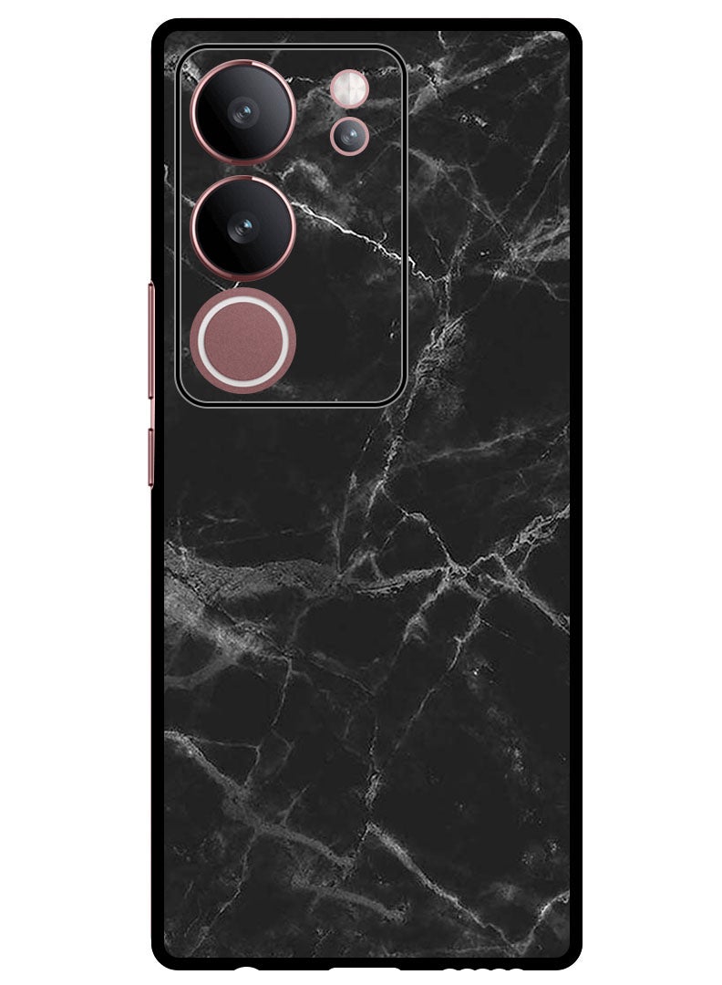 Theodor Protective Case Anti Scratch Shock Proof Bumper Cover For Vivo S17 - S17 Pro Black Marble - Image 1