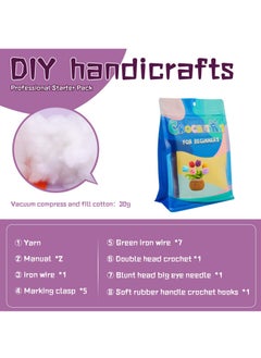 Arabest Crochet Kit for Beginners, Crochet Kits for Adults,DIY Cartoon Dolls, Material Package Sets, Hand Crochet, Multicolor Tulips  - Image 2