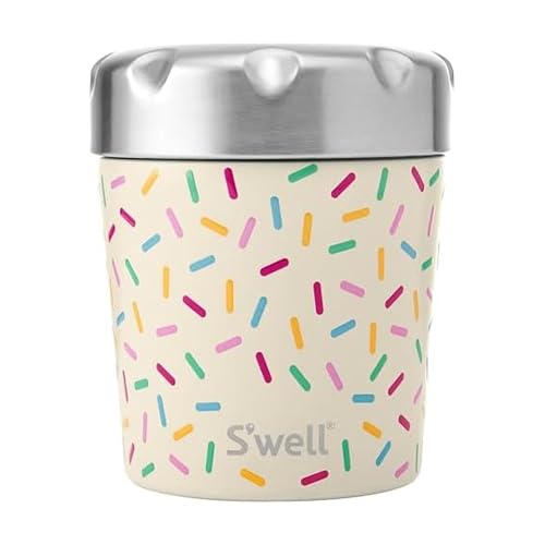 S'well Swell Stainless Steel Ice Cream Chiller 16oz Sweet Sprinkle Triple Layered Vacuum Insulated Container Keeps Ice Cream Frozen For Up To Four Hours BPA Free - Image 1
