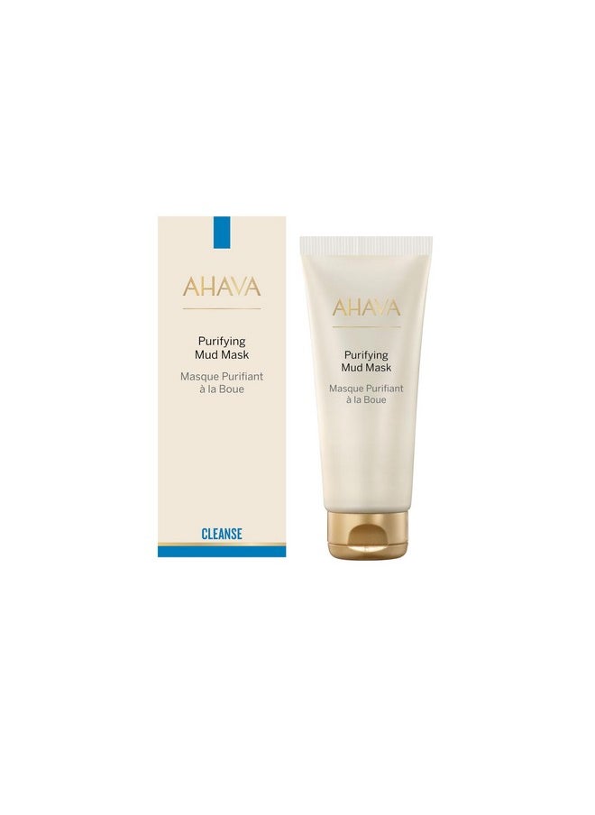 AHAVA AHAVA Purifying Mud Mask - Indulging Mud Mask Cleaning & Purifying the Skin, Soothes, Softens & Clarifies, Enriched with Exclusive Osmoter, Dead Sea Mud, Aloe Vera, Vitamin B5 & Jojoba Oil, 3.4 Fl.Oz  - Image 2