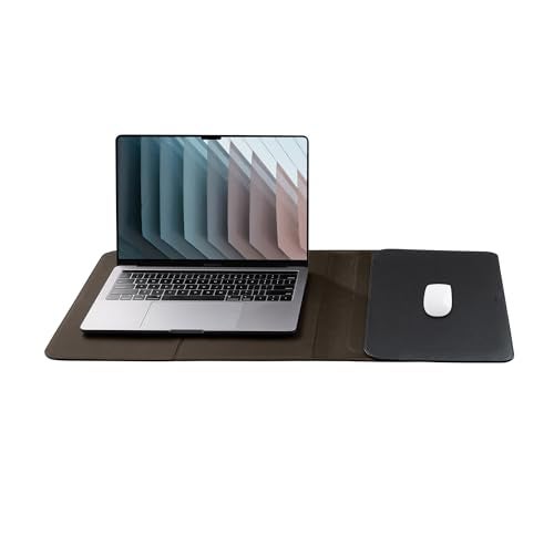 Orbitkey Hybrid Laptop Sleeve | Portable Desk Mat and Laptop Sleeve (Black, 14") - Image 1