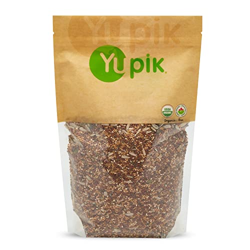 Yupik Organic Super 6 Seeds Mix, 2.2 lb (35.2 oz), GMO-Free, Kosher, Vegan, Rich in Fiber, Nutritious Raw Snack & Topping, With Brown & Golden Flax Seeds, Sunflower, Sesame, Chia & Pumpkin - Image 5