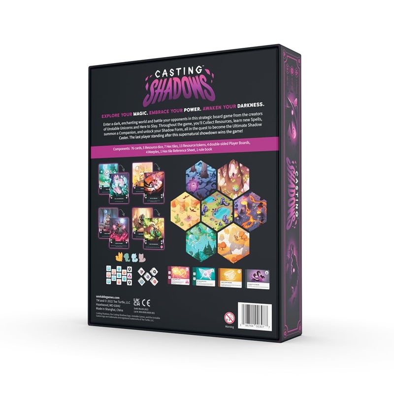 Unstable Games Casting Shadows Board Game - Turn-Based Fantasy Strategy Game for 2-4 Players, Ages 12 and Up - 30-60 Minute Gameplay from the Creators of Unstable Unicorns and Here to Slay - Image 2
