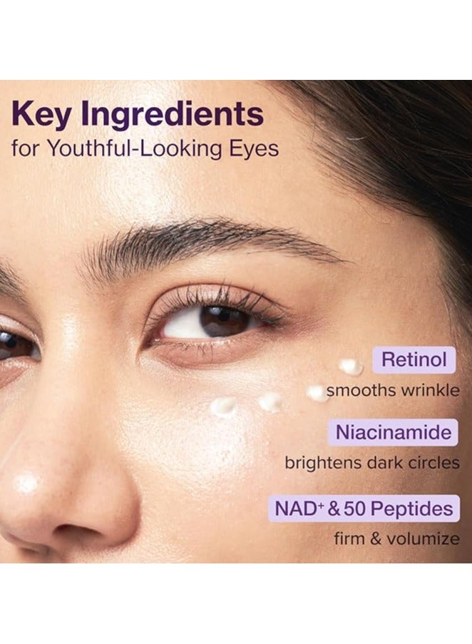 numbuzin No.9 Eye Cream | NAD+ Retinol Volumetox Eye Cream | Firming, Wrinkles, Fine Lines, Dark Circles, Puffy | Retinol, Peptides, Niacinamide | Undereye Treatment Serum | 10 ML - Image 3