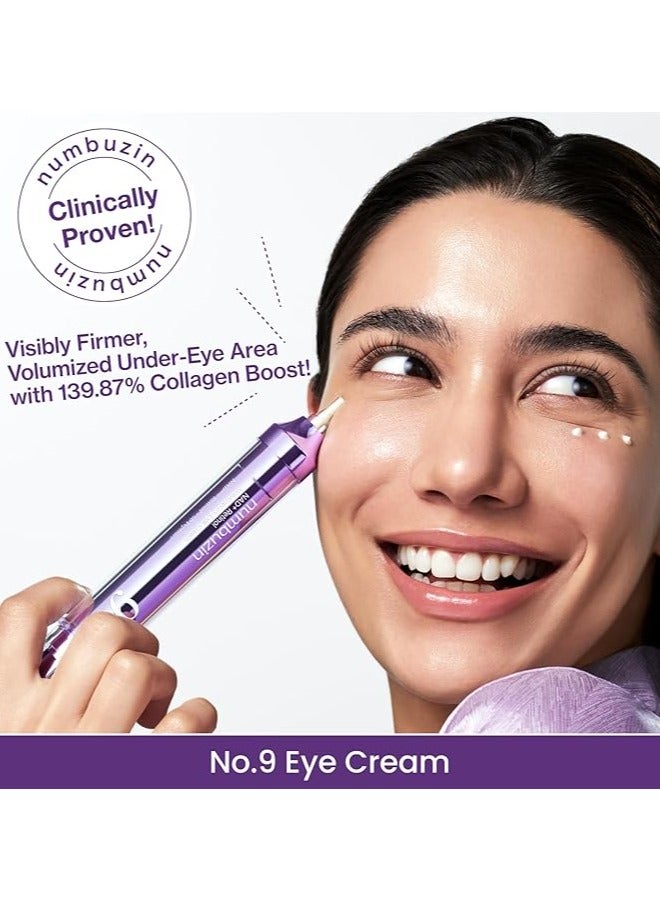 numbuzin No.9 Eye Cream | NAD+ Retinol Volumetox Eye Cream | Firming, Wrinkles, Fine Lines, Dark Circles, Puffy | Retinol, Peptides, Niacinamide | Undereye Treatment Serum | 10 ML - Image 4