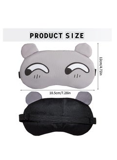 SUNSAR 5PCS Cute Eye Mask for Sleeping, Sleep Mask for Side Sleeper, Soft Lightweight Night Sleep Eye Masks for Women, Men for Travel, Sleep  - Image 2