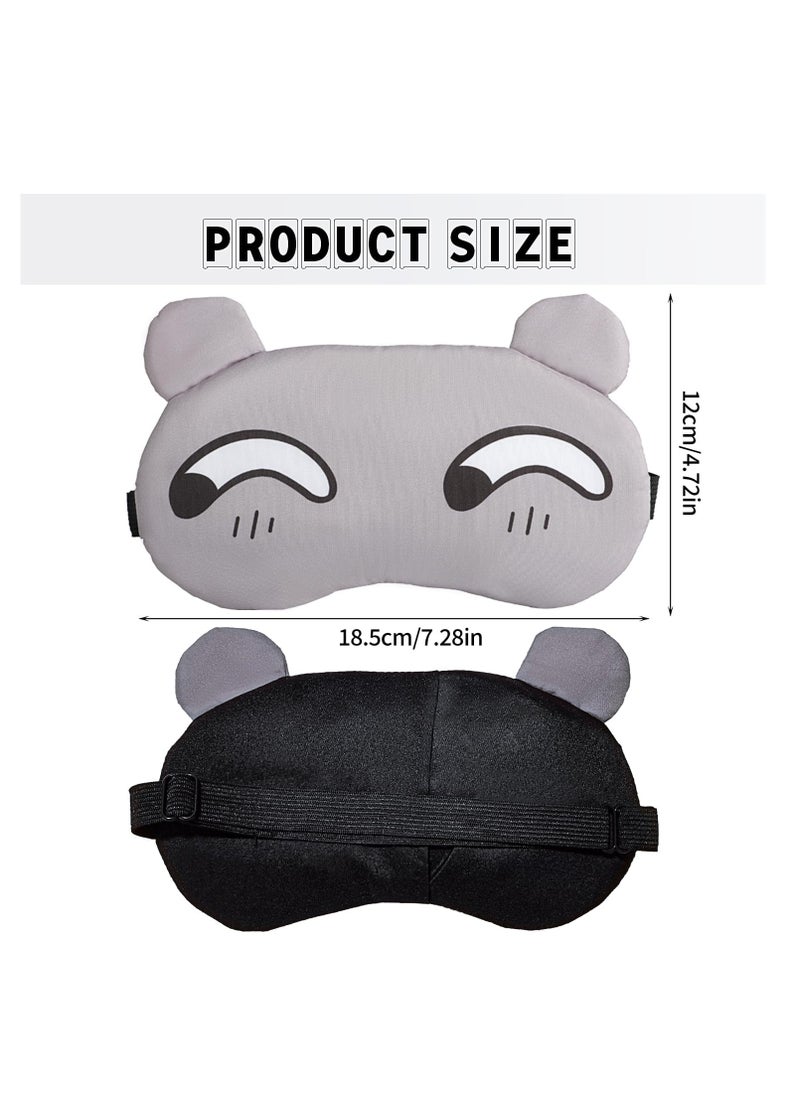 SUNSAR - 5PCS Cute Eye Mask for Sleeping, Sleep Mask for Side Sleeper, Soft Lightweight Night Sleep Eye Masks for Women, Men for Travel, Sleep - Image 1