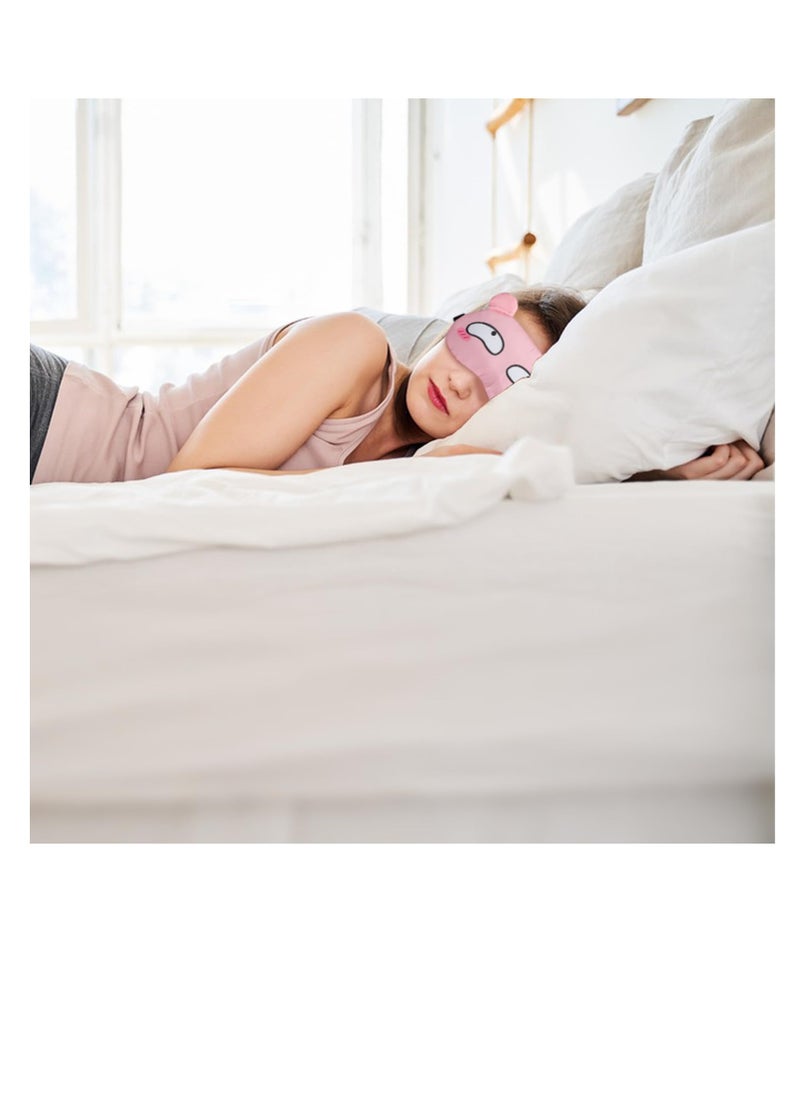 SUNSAR - 5PCS Cute Eye Mask for Sleeping, Sleep Mask for Side Sleeper, Soft Lightweight Night Sleep Eye Masks for Women, Men for Travel, Sleep - Image 1