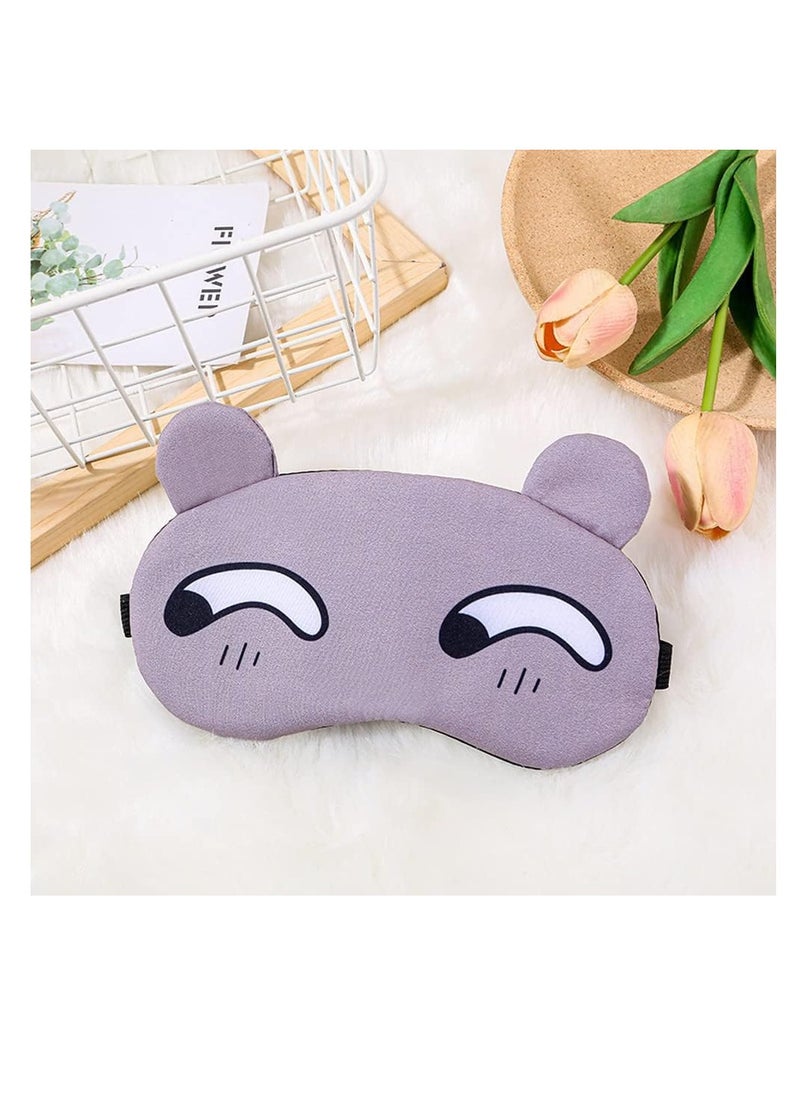 SUNSAR - 5PCS Cute Eye Mask for Sleeping, Sleep Mask for Side Sleeper, Soft Lightweight Night Sleep Eye Masks for Women, Men for Travel, Sleep - Image 1