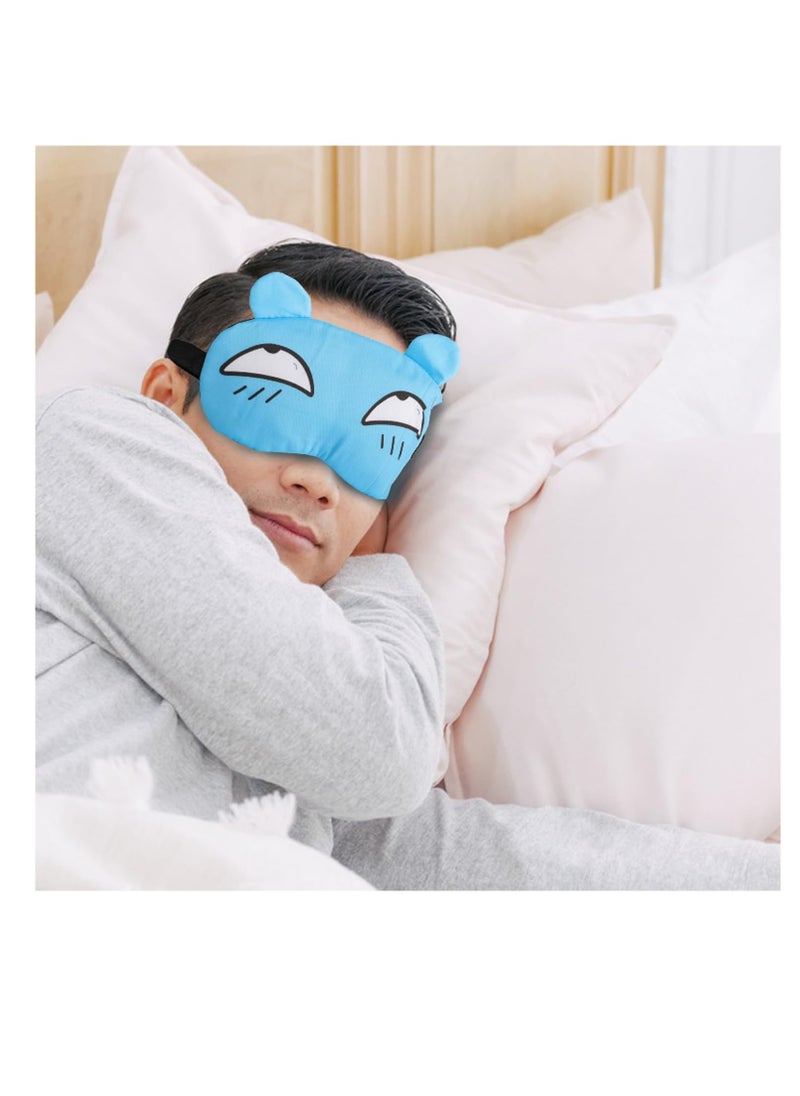 SUNSAR - 5PCS Cute Eye Mask for Sleeping, Sleep Mask for Side Sleeper, Soft Lightweight Night Sleep Eye Masks for Women, Men for Travel, Sleep - Image 1