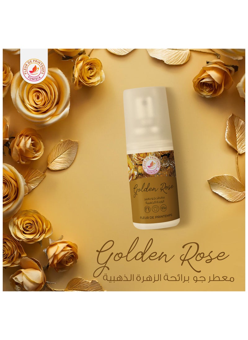 زهرة الربيع | معطر جو برائحة الورد الذهبي | 30 مل | عطر فاخر ورومانسي | خالٍ من الغاز ومضاد للتدخين | مثالي للمنزل والسيارة والمكتب  - Image 1