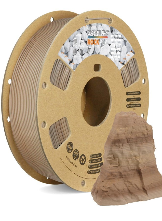 OVERTURE خيوط طباعة ثلاثية الأبعاد من نوع OVERTURE Rock PLA بقطر 1.75 مم (صخور رسوبية) - Image 1