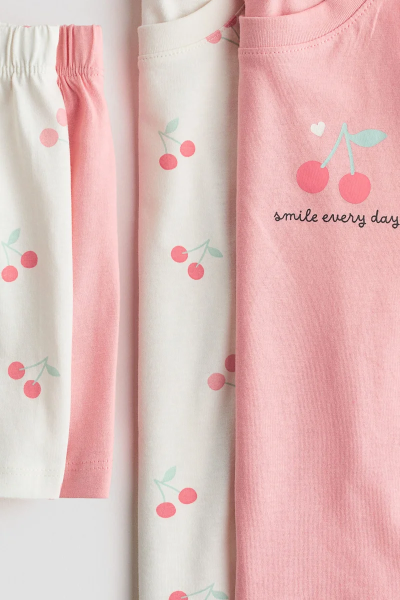 H&M 2-pack printed cotton pyjamas
