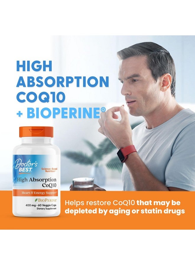 Doctor's Best Doctors Best High Absorption CoQ10, Heart & Energy Support, USP Verified, Naturally Fermented CoQ10, Non-GMO, Gluten Free, Soy Free, Vegan 60 Veggie Caps - Image 4