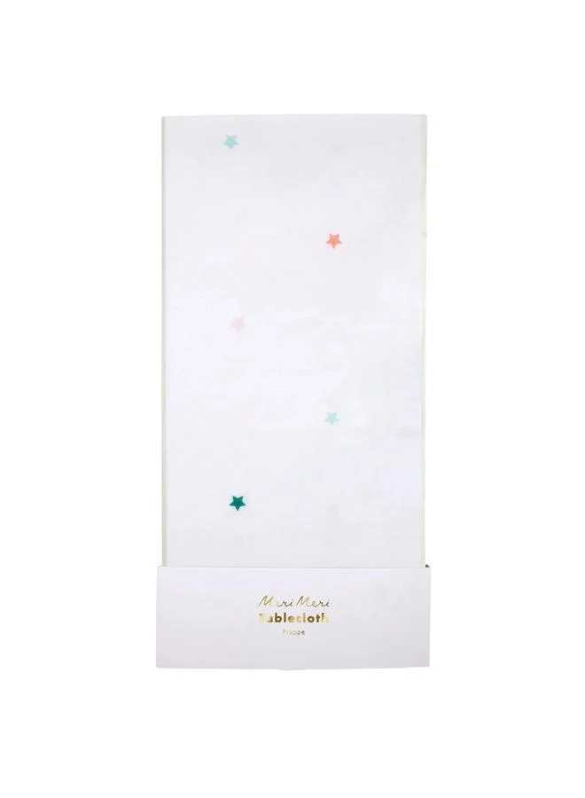 Meri Meri Rainbow Star Paper Tablecloth