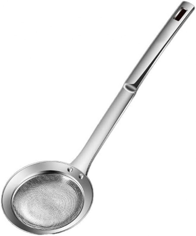 Stainless Steel Kitchen Skimmer Strainer with Dense Fine Mesh Filter Spoon for Foam Grease and Separation, Ergonomic Handle, Food SUS304, for IDEAL for Hot Pot Cooking and Frying Tasks(big) - Image 3