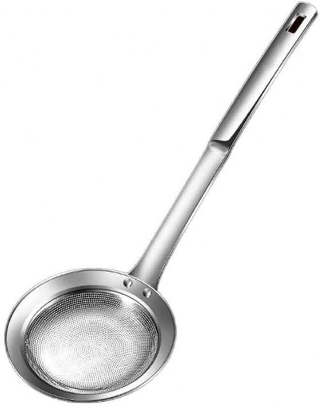 Stainless Steel Kitchen Skimmer Strainer with Dense Fine Mesh Filter Spoon for Foam Grease and Separation, Ergonomic Handle, Food SUS304, for IDEAL for Hot Pot Cooking and Frying Tasks(big) - Image 4