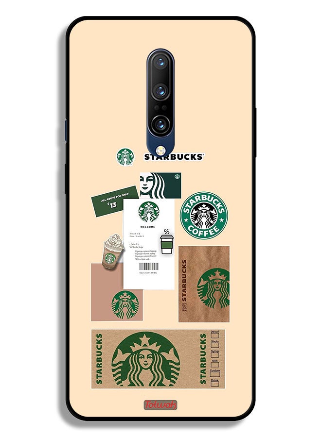 Tolwak OnePlus 7 Pro Protective Case Cover Coffee Sticker - Image 2