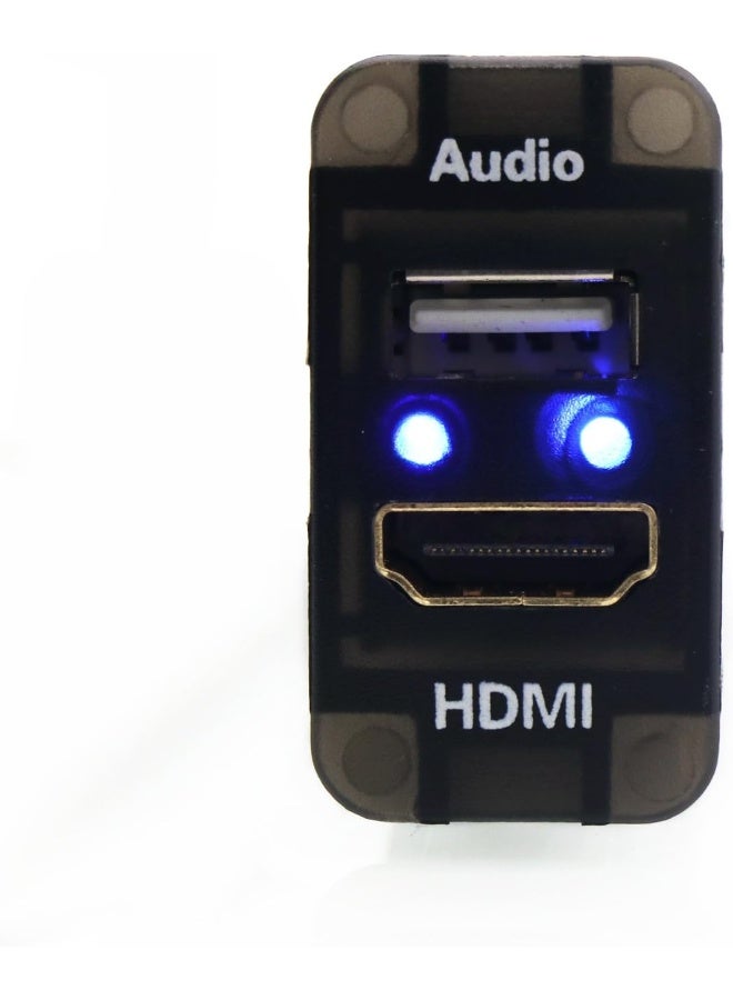 Timloon HDMI Socket Mount Cable +USB Audio Input Use for Toyota FTHD - Image 4