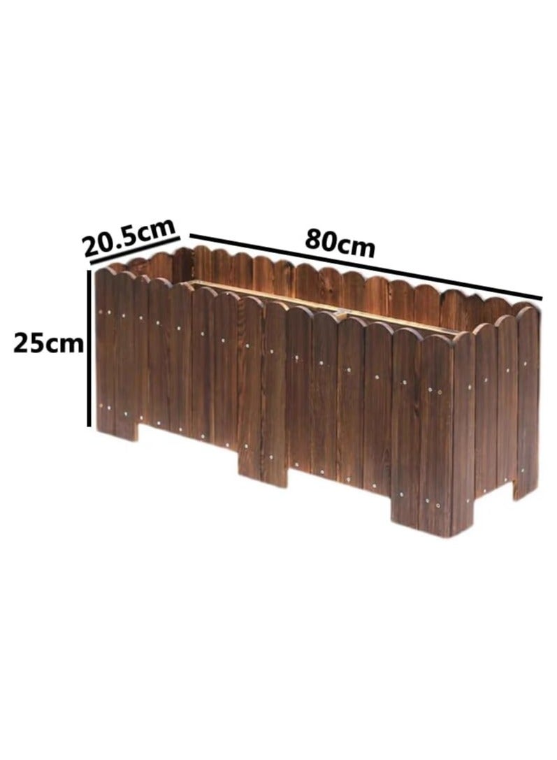 LINGWEI Wooden Flower Pot for Indoor and Outdoor Gardens Elegant Planter for Flowers Herbs and Small Trees Durable and Stylish Garden Décor - Image 5