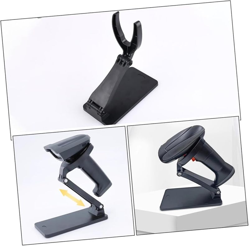 Adjustable Foldable Barcode Scanner Stand Compact Stable Base Compatible Various Models - Image 3