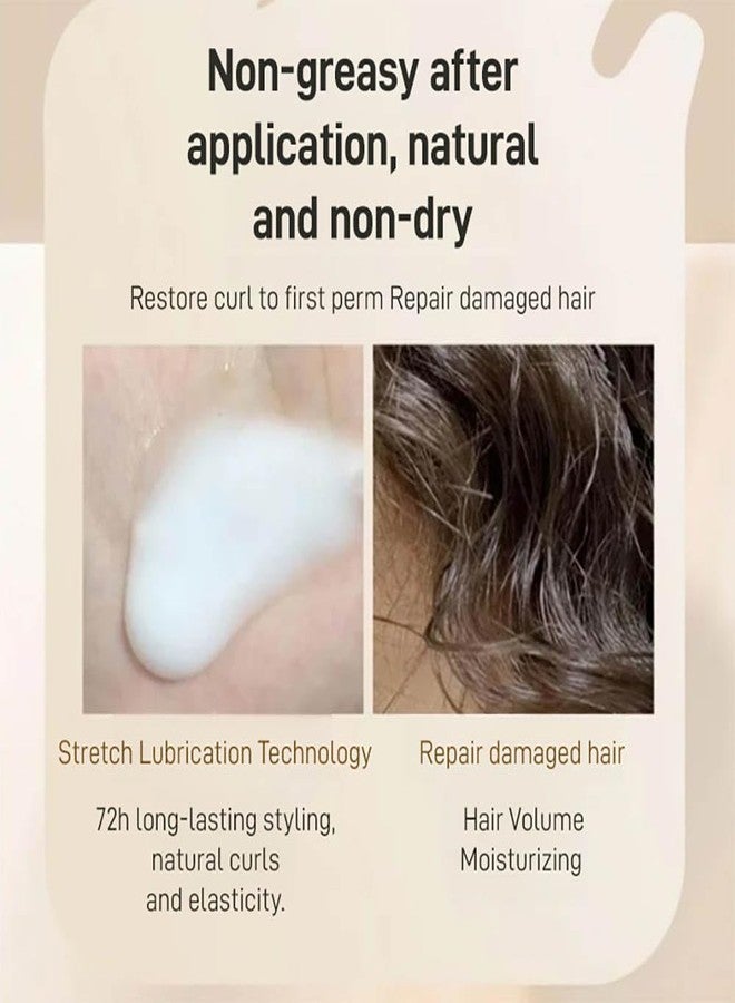 Nichalous [Original and Genuine] Long-lasting Styling Moroccan Volume Moisturizing Elasticity, 300g Hydrating Styling Cream Moisture Styling Elastin Conditioner for Curly Hair (1 Bottle) - Image 5