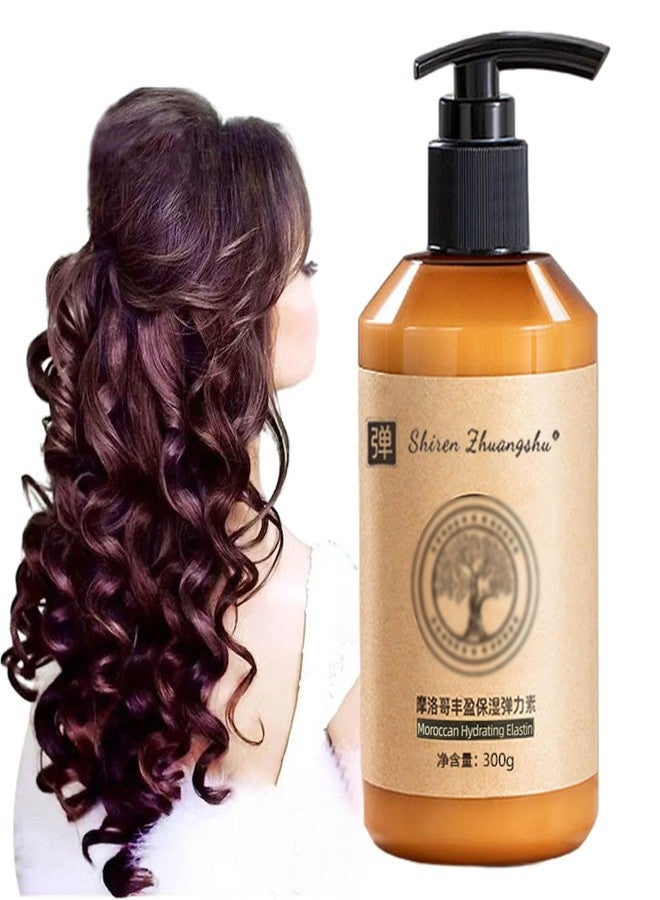 Nichalous [Original and Genuine] Long-lasting Styling Moroccan Volume Moisturizing Elasticity, 300g Hydrating Styling Cream Moisture Styling Elastin Conditioner for Curly Hair (1 Bottle) - Image 1