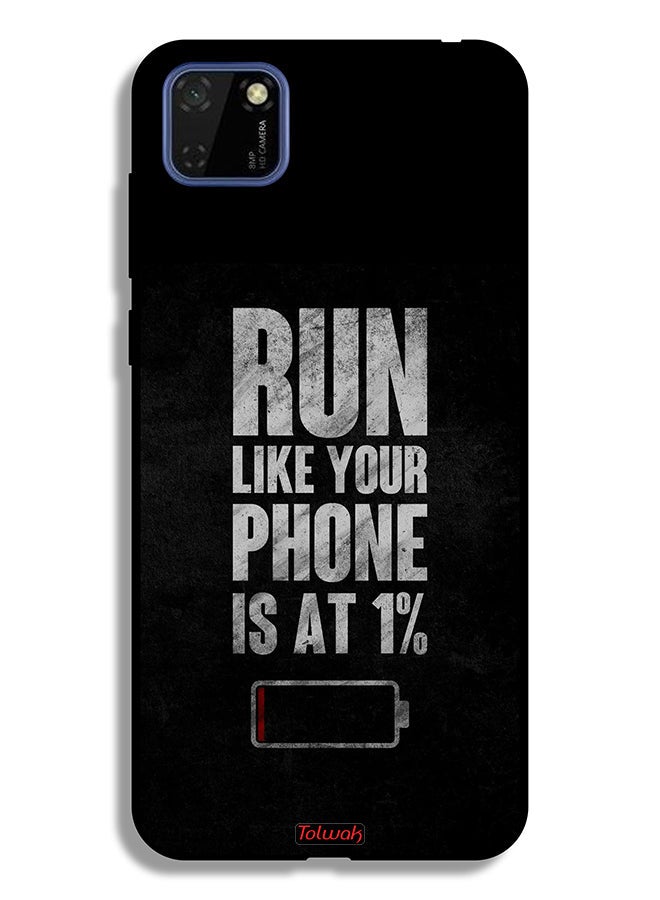 Tolwak Huawei Y5p Protective Case Cover Run Like Your Phone Is At 1 Percent - Image 2