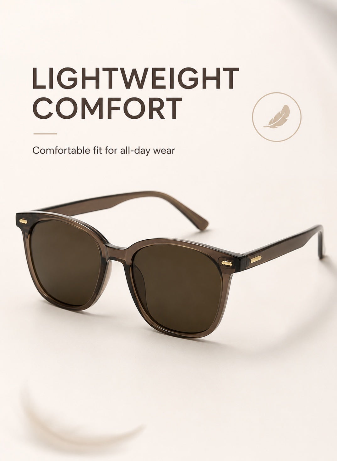 MAGNISHAN UV400 Sunglasses for Men Women, Oversized Square Matte Black Frame Metal Rivet Decor, Tinted Lens Anti-Sunlight Protection, Men Eyewear Sun Goggles with Spring Hinges, Single Pack