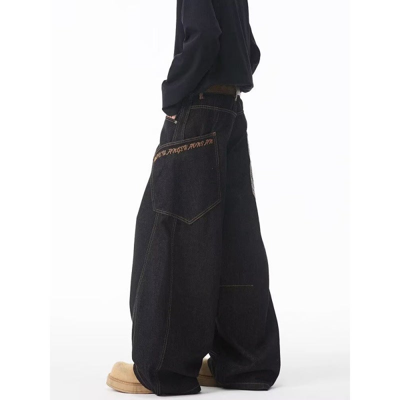 Unisex Classic Denim Jeans Loose Fit Daily Outdoor Wear - Image 5