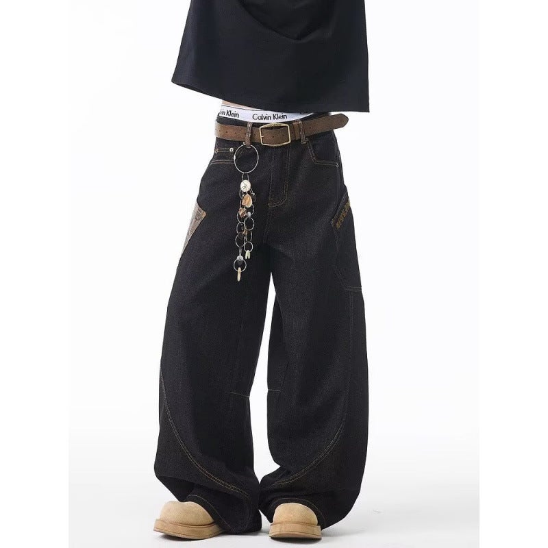 Unisex Classic Denim Jeans Loose Fit Daily Outdoor Wear - Image 4