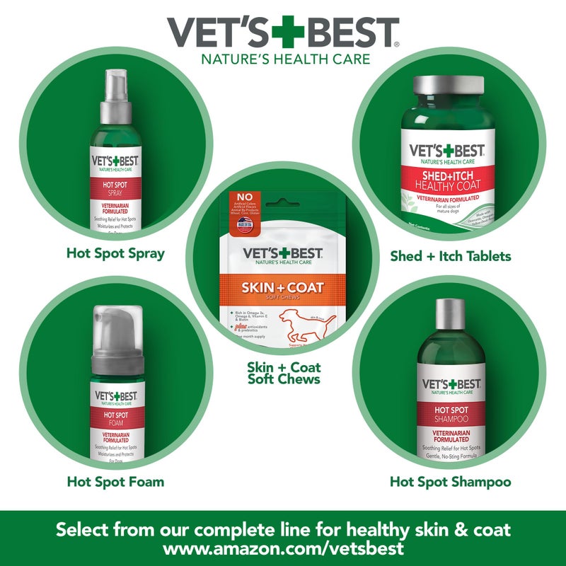 Vet's Best Dog Hot Spot Itch Relief Spray for Dogs, Dog Hot Spot Spray, Relieves Dry Skin, Rash, Scratching, and Licking, Itchy Skin & Hot Spots, anti-itch spray for dogs, Alcohol-Free, 16 oz - Image 5